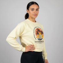 Load image into Gallery viewer, FEMALE - PALMS FLOW CROP CREWNECK