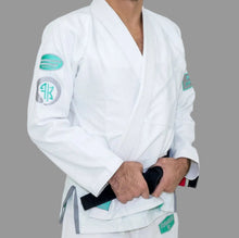 Load image into Gallery viewer, FEMALE - COMP 2.0 JIU JITSU GI - WHITE/MINT