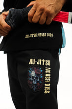 Load image into Gallery viewer, ADULTS - JIU JITSU NEVER DIES GI - BLACK