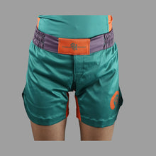 Load image into Gallery viewer, FEMALE - FREESTYLE SHORTS - GREEN/ORANGE