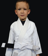 Load image into Gallery viewer, KIDS SILENT SHADOW JIU JITSU GI - WHITE (FREE WHITE BELT)