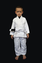 Load image into Gallery viewer, KIDS SILENT SHADOW JIU JITSU GI - WHITE (FREE WHITE BELT)