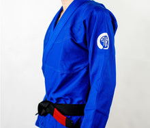 Load image into Gallery viewer, THE CHALLENGER FEMALE JIU JITSU GI - BLUE (FREE WHITE BELT) (LIMITED STOCK)