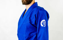 Load image into Gallery viewer, THE CHALLENGER JIU JITSU GI - BLUE (FREE WHITE BELT) (LIMITED STOCK)