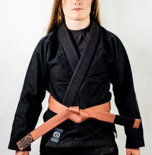 Load image into Gallery viewer, THE VOID FEMALE JIU JITSU GI - BLACK (FREE WHITE BELT)**LIMITED STOCK**