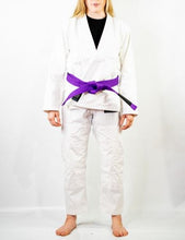 Load image into Gallery viewer, THE VOID FEMALE JIU JITSU GI - WHITE (FREE WHITE BELT)**LIMITED STOCK**