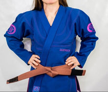 Load image into Gallery viewer, LIGHT WEIGHT FEMALE JIU JITSU GI - BLUE **LIMITED STOCK **
