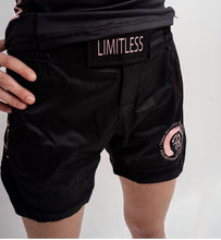 Load image into Gallery viewer, LIMITLESS FEMALE SHORTS - BLACK/PALE PINK