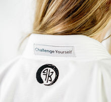 Load image into Gallery viewer, THE CHALLENGER FEMALE JIU JITSU GI - WHITE (FREE WHITE BELT) (LIMITED STOCK)