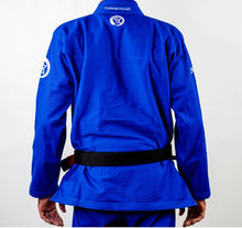 Load image into Gallery viewer, THE CHALLENGER FEMALE JIU JITSU GI - BLUE (FREE WHITE BELT) (LIMITED STOCK)