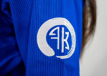 Load image into Gallery viewer, THE CHALLENGER FEMALE JIU JITSU GI - BLUE (FREE WHITE BELT) (LIMITED STOCK)