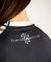 Load image into Gallery viewer, FEMALE PINK CAMO S/S RASH GUARD (LIMITED STOCK)