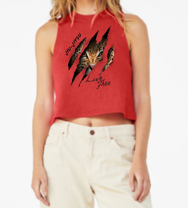 FEMALE LIVE FREE RACERBACK CROP TANK