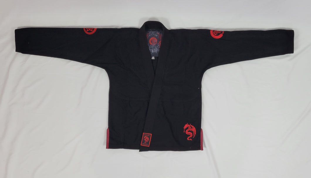 RED DRAGON JIU JITSU GI - BLACK * LIMItED STOCK*