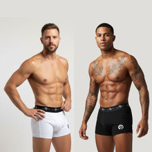 Load image into Gallery viewer, MENS - COMPRESSION UNDERWEAR (2PKG) - BLACK &amp; WHITE
