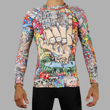 Load image into Gallery viewer, ADULTS - LONG SLEEVE GRAFFITI RASH GUARD - UNISEX
