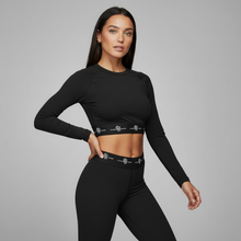 Load image into Gallery viewer, FEMALE - COMPRESSION CROP RASH GUARD
