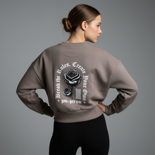 Load image into Gallery viewer, FEMALE - BREAK THE RULES  CREWNECK CROP

