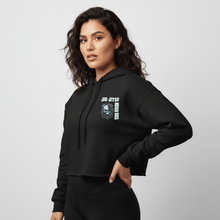 Load image into Gallery viewer, FEMALE -  JIU JITSU NEVER DIES CROP HOODIE
