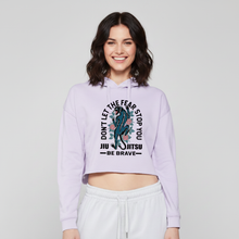 Load image into Gallery viewer, FEMALE - BE BRAVE CROP HOODIE
