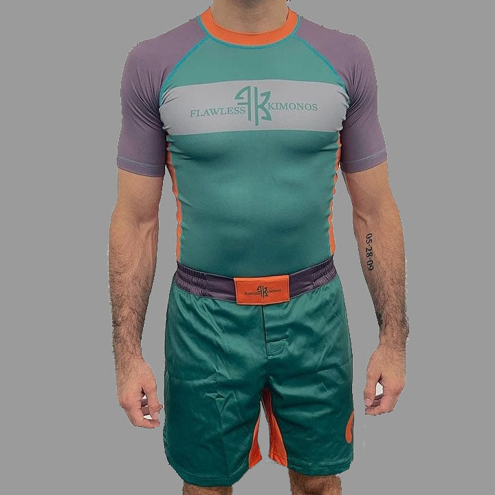 ADULTS - FREESTYLE S/S RASH GUARD - GREEN