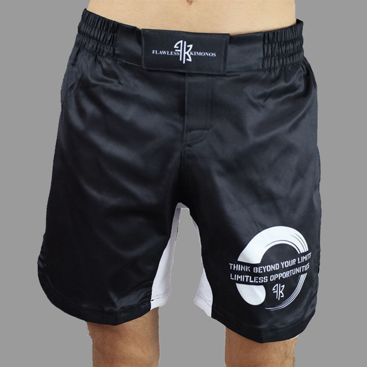 ADULTS - LIMITLESS 2.0 SHORTS - BLACK/WHITE