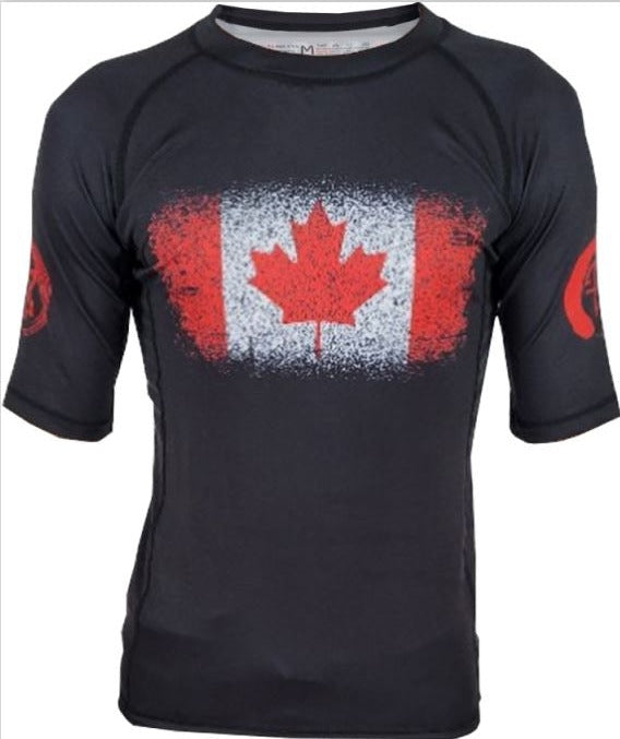 ADULTS CANADA EDITION S/S RASH GUARD - UNISEX (Limited Stock)