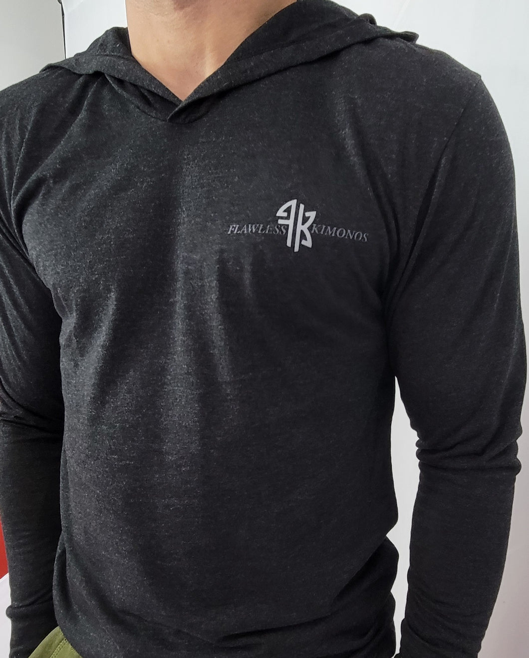 ADULTS FLAWLESS JIU JITSU LONG SLEEVE TRI-BLEND HOODIE