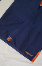 Load image into Gallery viewer, THE CHALLENGER 2.0 KIDS JIU JITSU GI - NAVY (FREE WHITE BELT)
