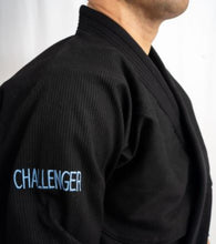 Load image into Gallery viewer, THE CHALLENGER 2.0 KIDS JIU JITSU GI - BLACK (FREE WHITE BELT)
