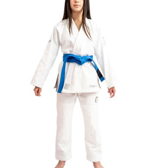 THE CHALLENGER 2.0 FEMALE JIU JITSU GI - WHITE (FREE WHITE BELT)*LIMITED STOCK*