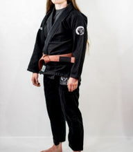 Load image into Gallery viewer, THE CHALLENGER FEMALE JIU JITSU GI - BLACK (FREE WHITE BELT) (LIMITED STOCK)
