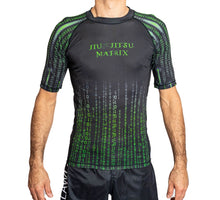 Load image into Gallery viewer, ADULTS  JIU JITSU MATRIX S/S RASH GUARD - (LIMITED STOCK)
