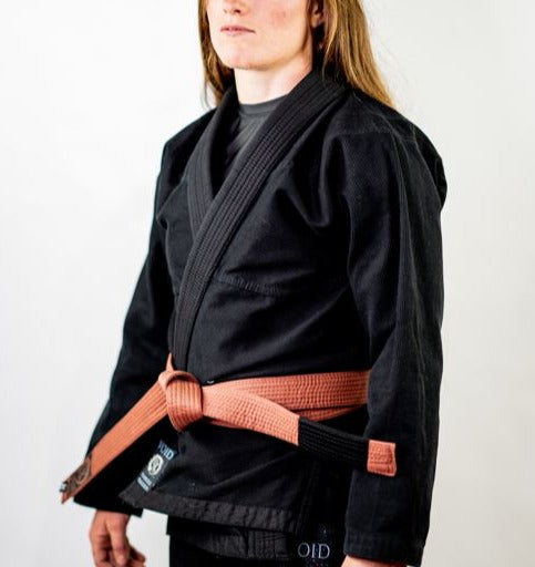THE VOID FEMALE JIU JITSU GI - BLACK (FREE WHITE BELT)