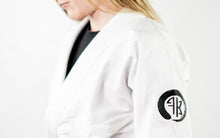 Load image into Gallery viewer, THE CHALLENGER FEMALE JIU JITSU GI - WHITE (FREE WHITE BELT) (LIMITED STOCK)
