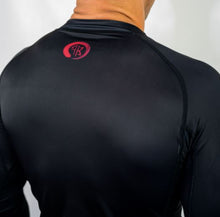 Load image into Gallery viewer, ADULTS FLAWLESS L/S BLACK RANKED RASH GUARD - UNISEX
