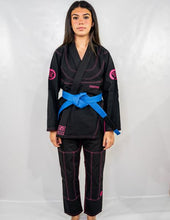 Load image into Gallery viewer, LIGHT WEIGHT FEMALE JIU JITSU GI - BLACK
