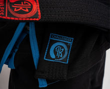 Load image into Gallery viewer, THE CHALLENGER 2.0 KIDS JIU JITSU GI - BLACK (FREE WHITE BELT)
