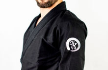 Load image into Gallery viewer, THE CHALLENGER JIU JITSU GI - BLACK (FREE WHITE BELT) (LIMITED STOCK)
