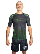Load image into Gallery viewer, ADULTS  JIU JITSU MATRIX S/S RASH GUARD - (LIMITED STOCK)

