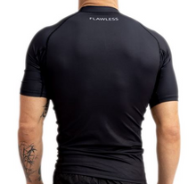 Load image into Gallery viewer, FEMALE LIMITLESS S/S RASH GUARD - BLACK/WHITE (LIMITED STOCK)

