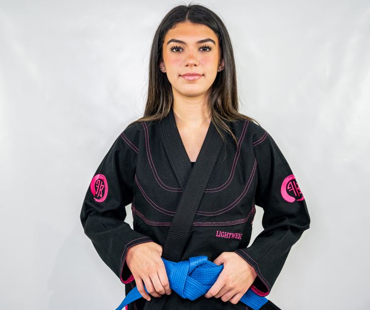 LIGHT WEIGHT FEMALE JIU JITSU GI - BLACK