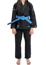 Load image into Gallery viewer, THE CHALLENGER 2.0 KIDS JIU JITSU GI - BLACK (FREE WHITE BELT)
