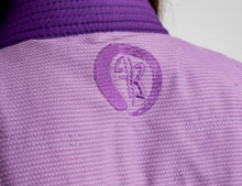 Load image into Gallery viewer, THE CHALLENGER 2.0 FEMALE JIU JITSU GI - LIGHT PURPLE (FREE WHITE BELT)
