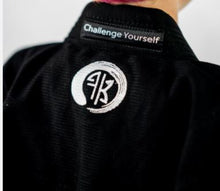 Load image into Gallery viewer, THE CHALLENGER FEMALE JIU JITSU GI - BLACK (FREE WHITE BELT) (LIMITED STOCK)
