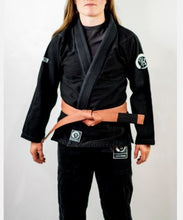 Load image into Gallery viewer, THE CHALLENGER FEMALE JIU JITSU GI - BLACK (FREE WHITE BELT) (LIMITED STOCK)
