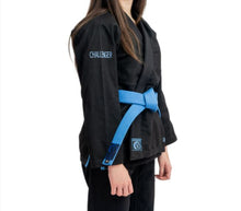 Load image into Gallery viewer, THE CHALLENGER 2.0 KIDS JIU JITSU GI - BLACK (FREE WHITE BELT)
