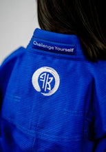 Load image into Gallery viewer, THE CHALLENGER KIDS JIU JITSU GI - BLUE (FREE WHITE BELT) (LIMITED STOCK)
