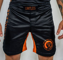 Load image into Gallery viewer, LIMITLESS MEN&#39;S SHORTS - BLACK/ORANGE
