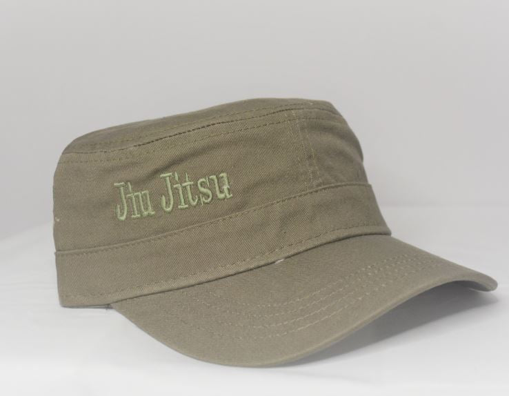 Jiu Jitsu Military Fidel Hat- Olive